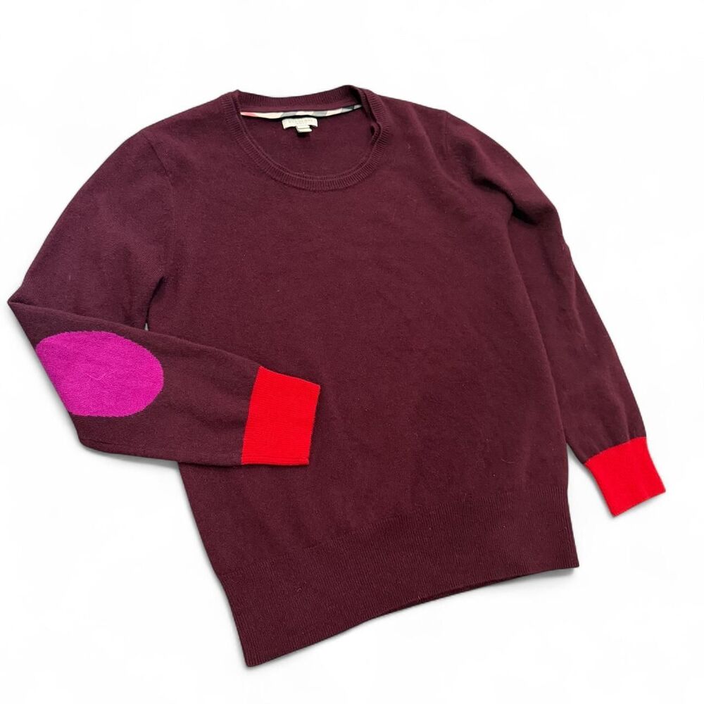 Preppy Burberry Brit Cashmere Patch Sweater
